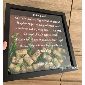 Szülőköszöntő ajándék Apáknak - parafadugó