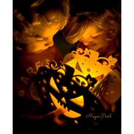 Halloween mécses tartó